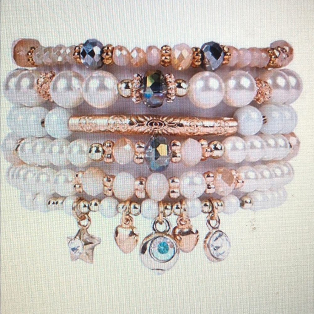 Boho Multi Strand Charm Bracelets